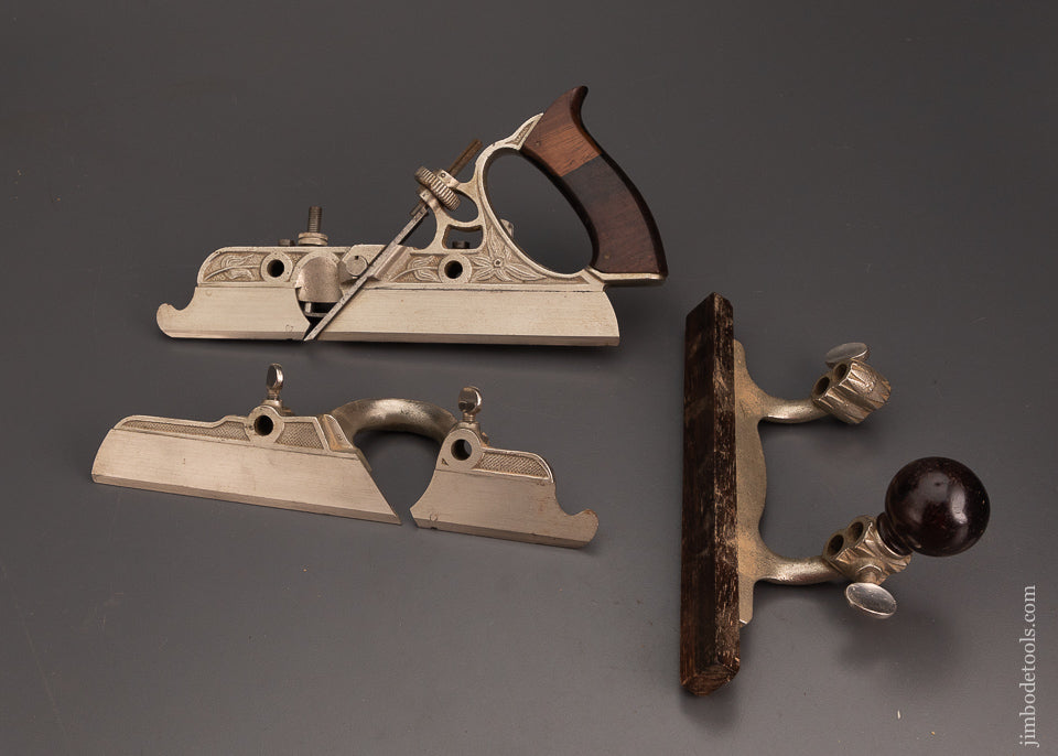 STANLEY No. 45 Combination Plow Plane 100% Complete in Original Chestnut Box -  102976