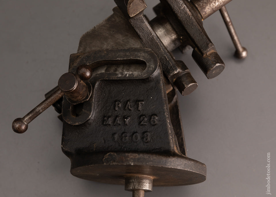 Baby EMMERT Machinist’s Vise 2 Inch Size BYERS PATENT MAY, 28, 1902 - 102979