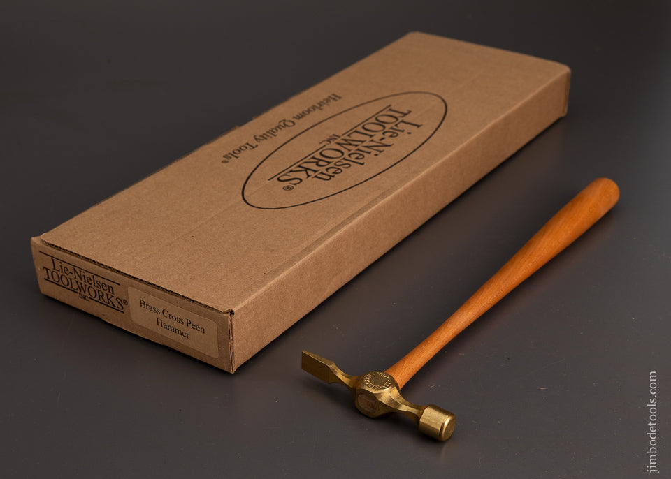 LIE NIELSEN Brass Cross Peen Hammer Dead Mint in Box OUT OF STOCK @ LIE NIELSEN - 102992