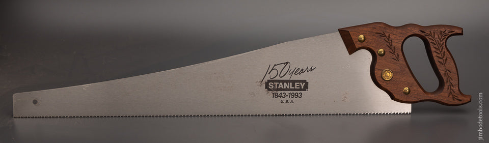 Mint in Box STANLEY 150th Anniversary Hand Saw with Leather Sheath - 102993