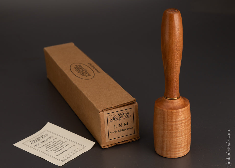 LIE NIELSEN L-N M 16 Ounce Maple Mallet Dead Mint in Box OUT OF STOCK @ LIE NIELSEN - 102994