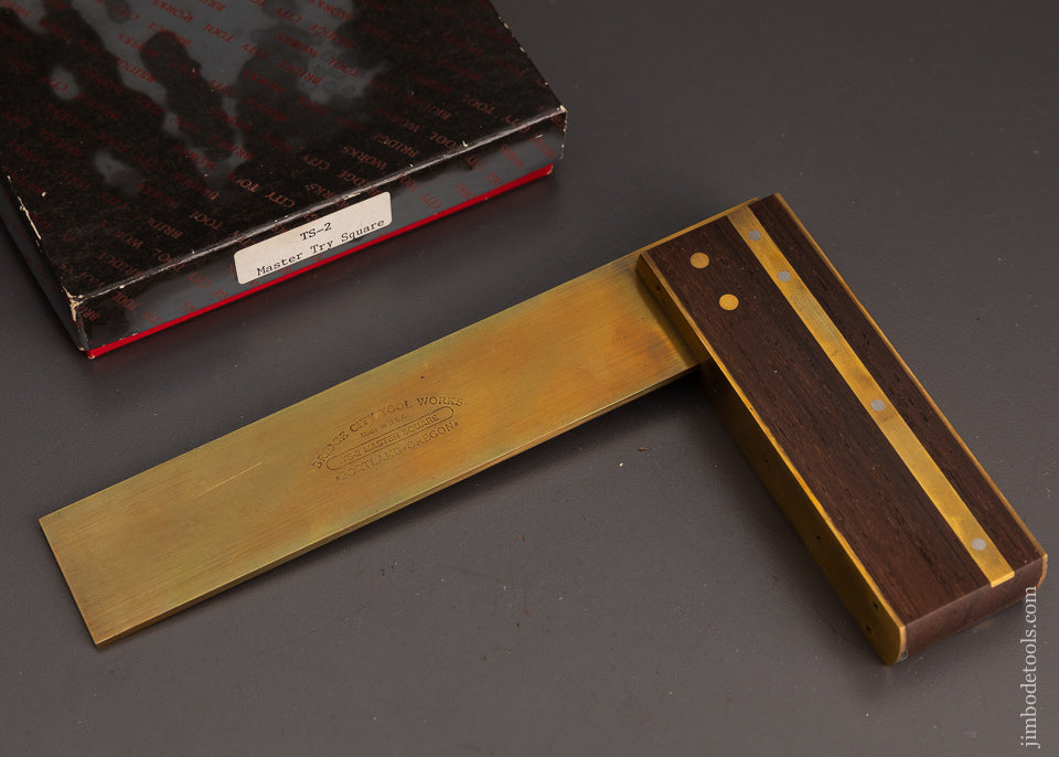 BRIDGE CITY TOOL WORKS TS-2 Master Try Square in Original Box - 103006