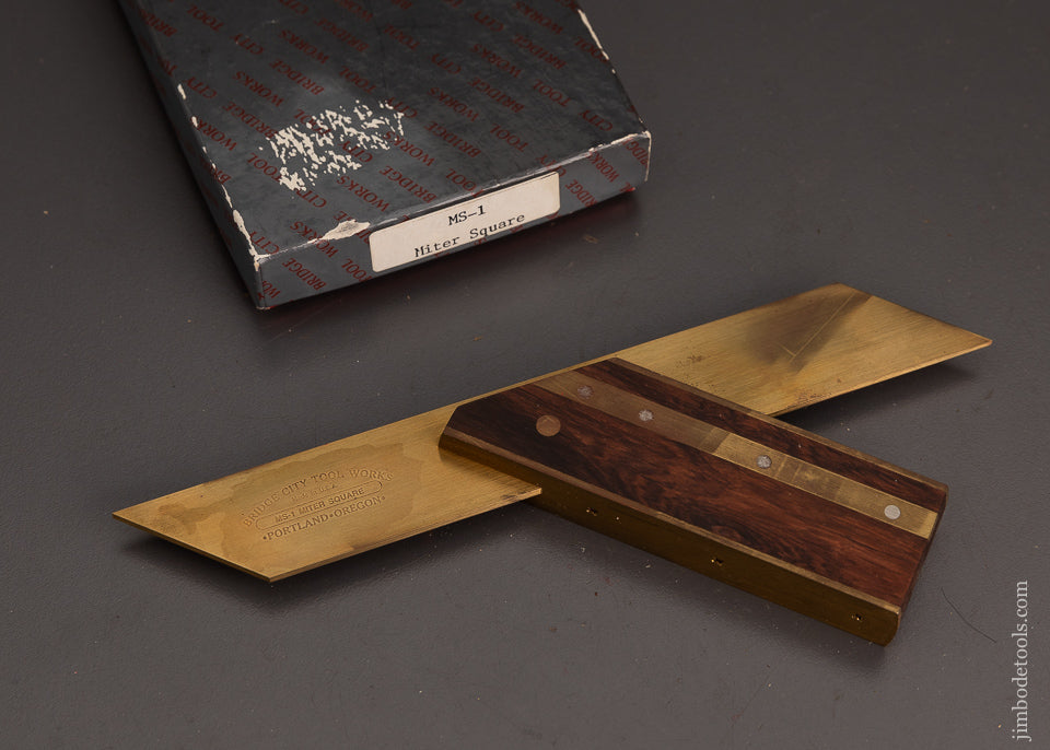 BRIDGE CITY TOOL WORKS MS-1 Miter Square in Original Box - 103007
