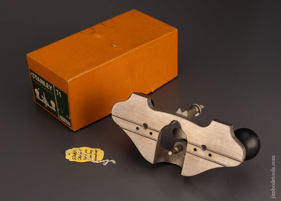 STANLEY No. 71 Router Plane 100% COMPLETE iDead Mint n Original Box - 103024