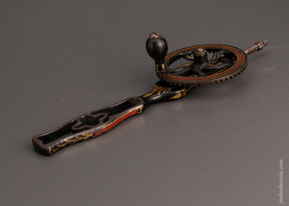 Ornate, Pinstriped WHITNEY’S PATENT Hand Drill Extra Fine - 103038