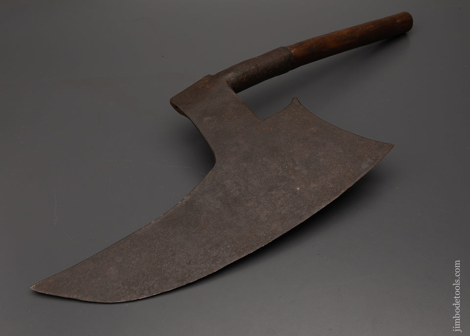 Completely Decorated European 18th Century Goosewing Axe - 103043