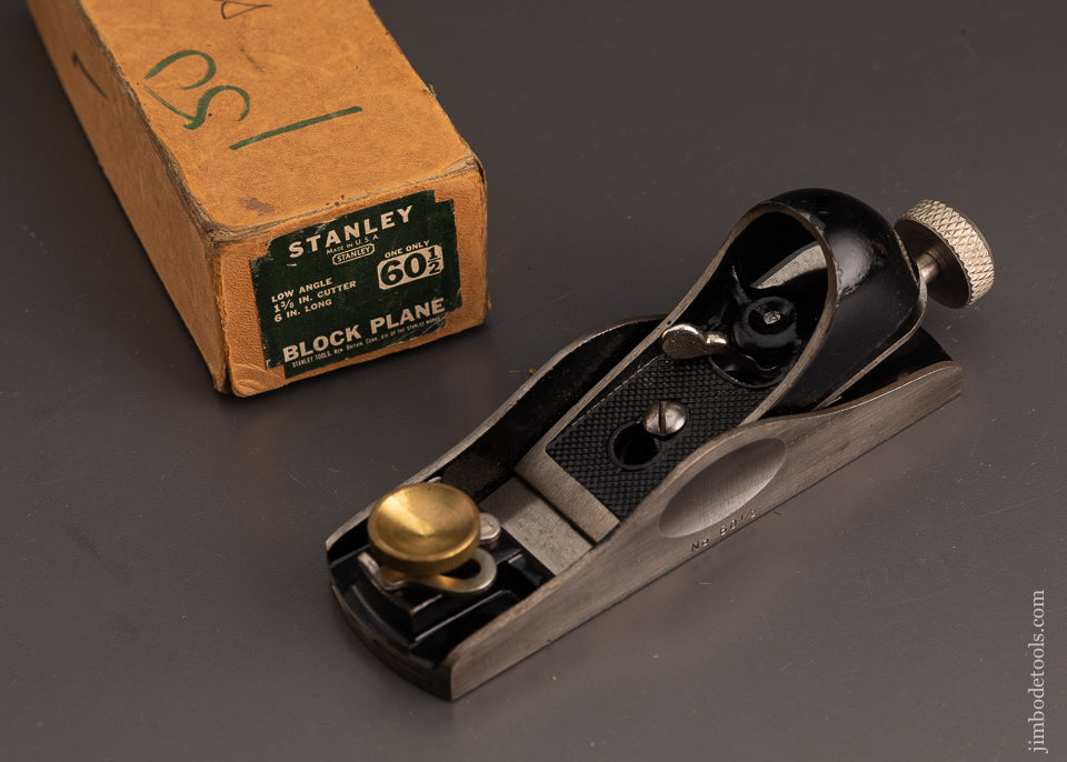 Near Mint in Box STANLEY No. 60 1/2 Low Angle block Plane - 103046