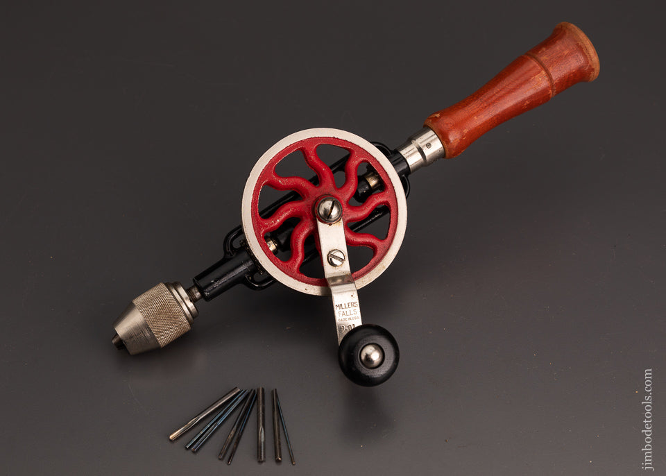 MILLERS FALLS 2-01 Egg Beater Hand Drill Extra Fine Near Mint - 103058