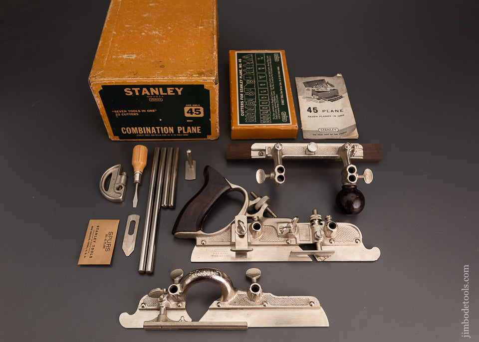 STANLEY No. 55 Combination Plane Dead Mint in Original Box 100% Complete - 103096