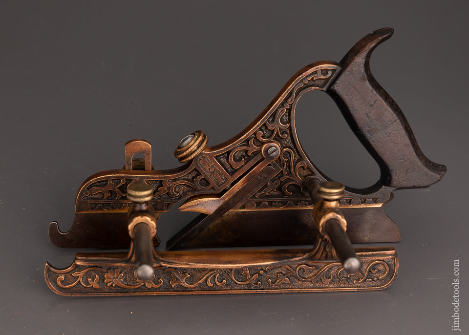 Very Rare & Fine STANLEY MILLER’S PATENT No. 44 GUNMETAL Plow Plane - 103125