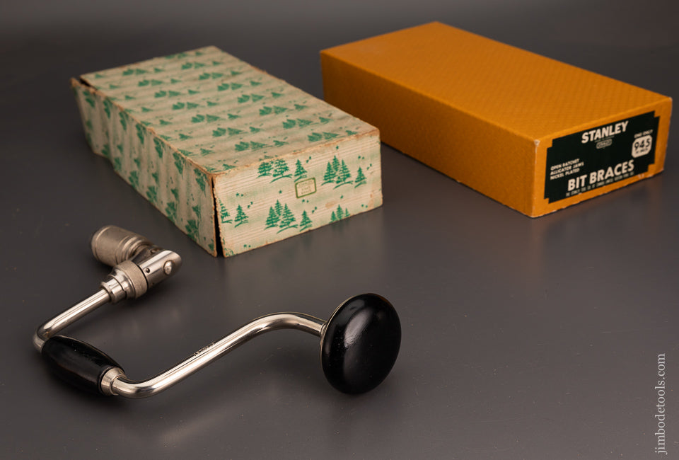 10 Inch STANLEY No. 945 Bit Brace Mint in Box (+ Special Box) - 103150