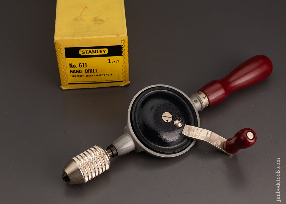 STANLEY No. 611 Hand Drill Mint in Box - 103152