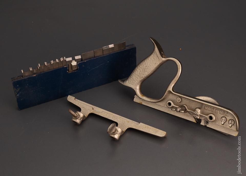 Mint STANLEY No. 50 Combination Plow Plane 100% Complete in Original Box - 103158