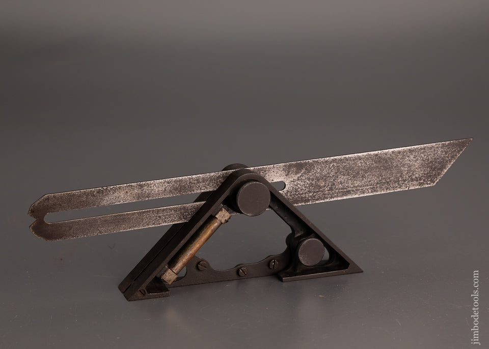 Rare 1890 STILWELL PATENT Combination Square & Bevel - 103168