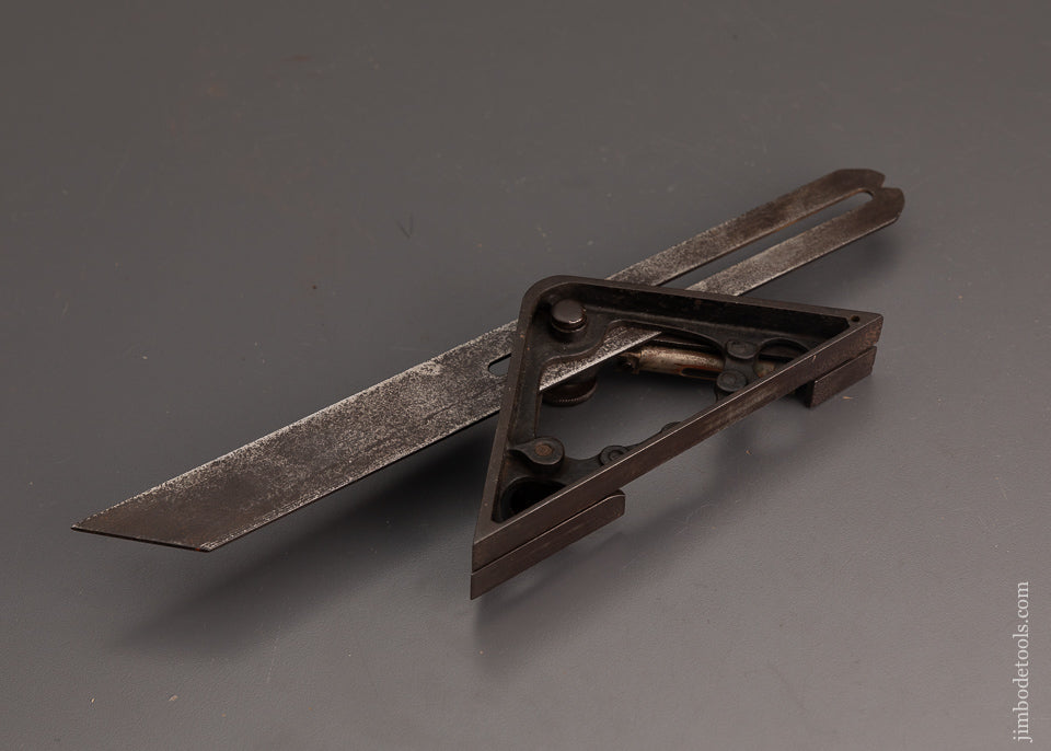 Rare 1890 STILWELL PATENT Combination Square & Bevel - 103168