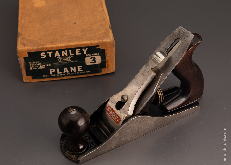 STANLEY No. 3 Smooth Plane In Original Box - 103187