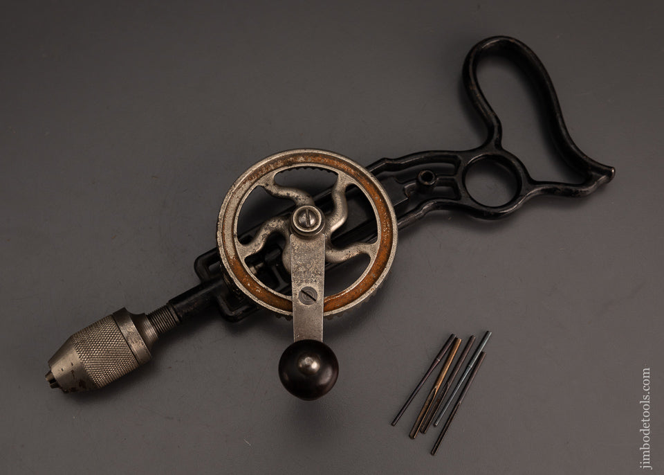 Rare & Fine STANLEY No. 610 SWEETHEART Pistol Grip Hand Drill - 103220