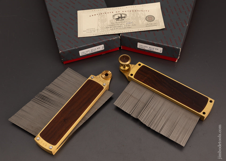 BRIDGE CITY TOOL WORKS PG-10 Rosewood Profile Gauge in Box - 103270
