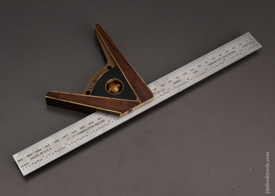 BRIDGE CITY TOOL WORKS MS-3 22.50 Miter Square - CS-12 Combination Square - 103289