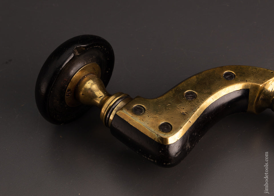 Fine WM. MARPLES Ebony & Gunmetal Ultimatum Bit Brace - 103328