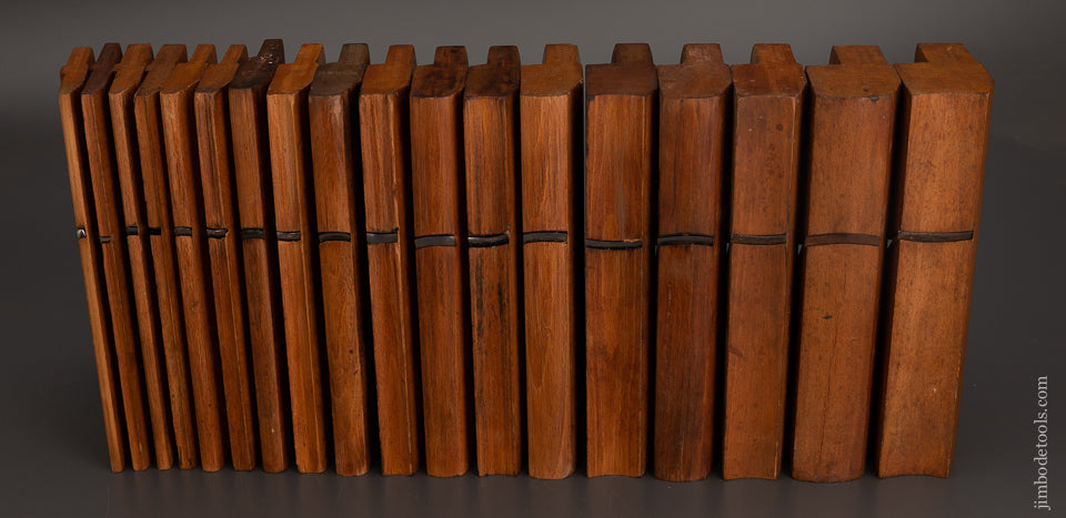 Working Set of 18 Hollow & Round Planes by JJ STYLES KINGSTON, N.Y. - 103348