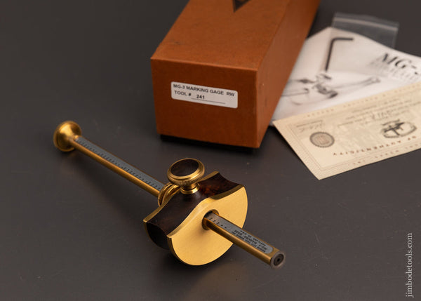 BRIDGE CITY TOOL WORKS MG-3 Rosewood Marking Gauge Mint in Box - 103412