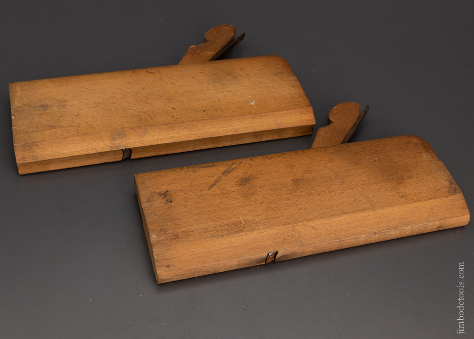 Crisp Matched Pair of Hollow & Round Planes by SANDUSKY TOOL CO. No. 3 Size - 103444
