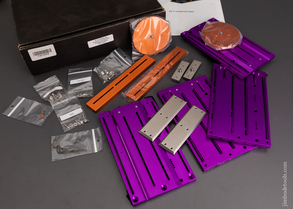 BRIDGE CITY TOOL WORKS No. DJ-1 Drilling Jig Universal Jaw Kit with Extension Plates in Box - 103456