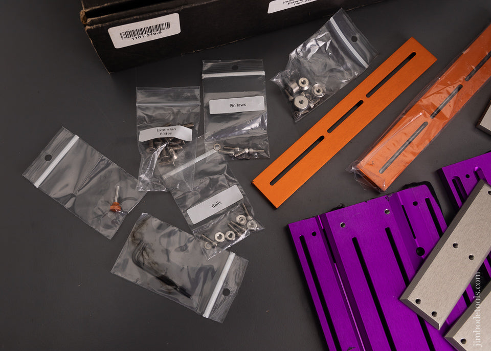 BRIDGE CITY TOOL WORKS No. DJ-1 Drilling Jig Universal Jaw Kit with Extension Plates in Box - 103456