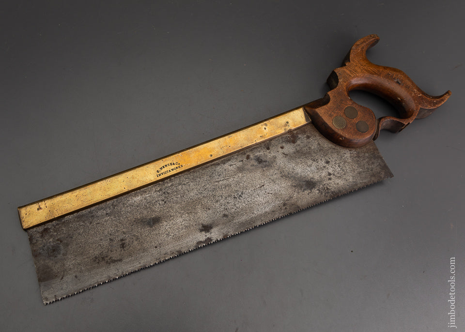 Gorgeous C. NURSE & CO. 14 Inch Brass Back Carcass Saw - 103461