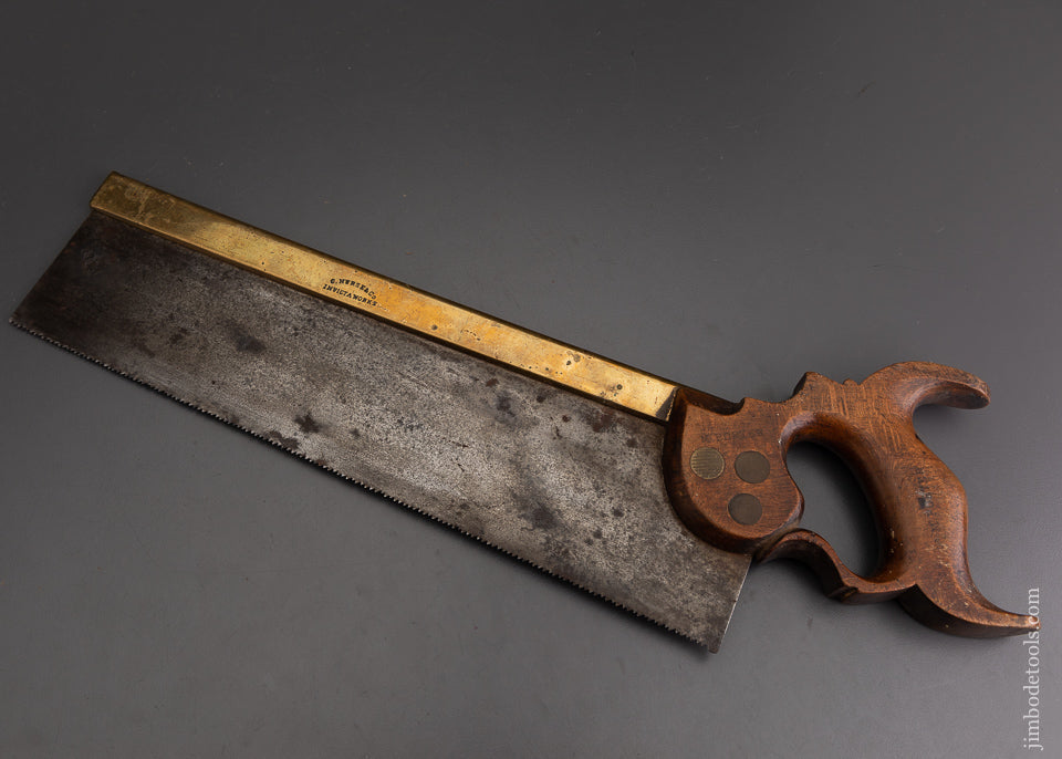 Gorgeous C. NURSE & CO. 14 Inch Brass Back Carcass Saw - 103461