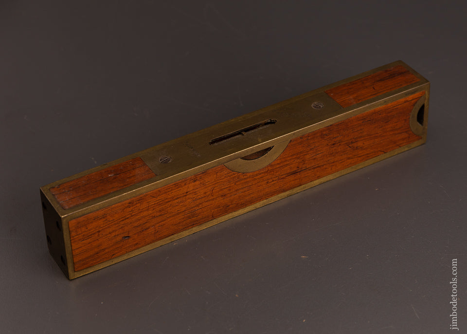 Fine 8 Inch STRATTON BROS. Rosewood Level & Plumb - 103472