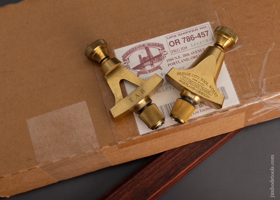 BRIDGE CITY TOOLS  PT-1 Precision Trammel Points Mint in Box - 103487