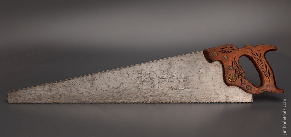 DISSTON D-23 Hand Saw 26 Inch 8 Point Crosscut - 103497