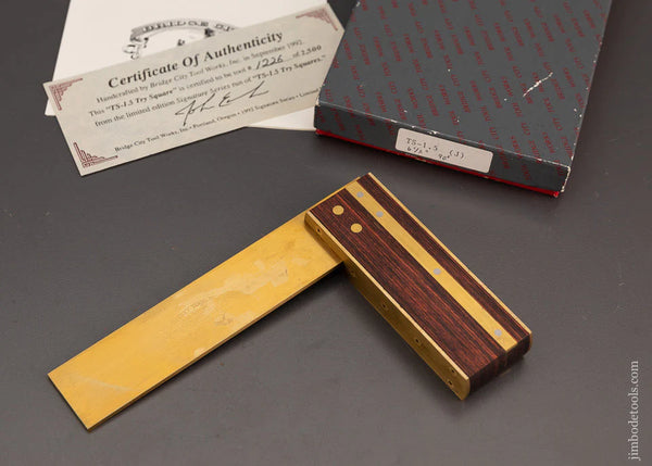 BRIDGE CITY TOOL WORKS TS-1.5 Try Square in Box - 103537