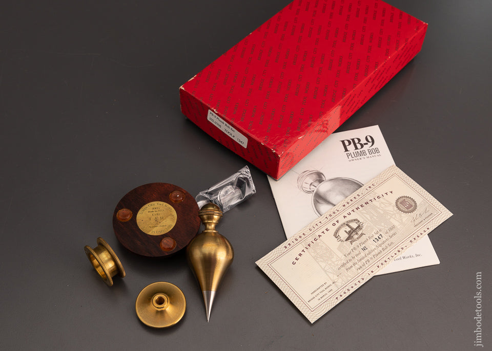BRIDGE CITY TOOL WORKS PB-1 Plumb Bob Set in Box - 103538
