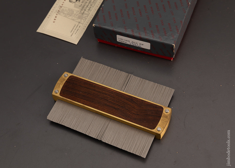 BRIDGE CITY TOOL WORKS PG-5 Rosewood Profile Gauge in Box - 103544