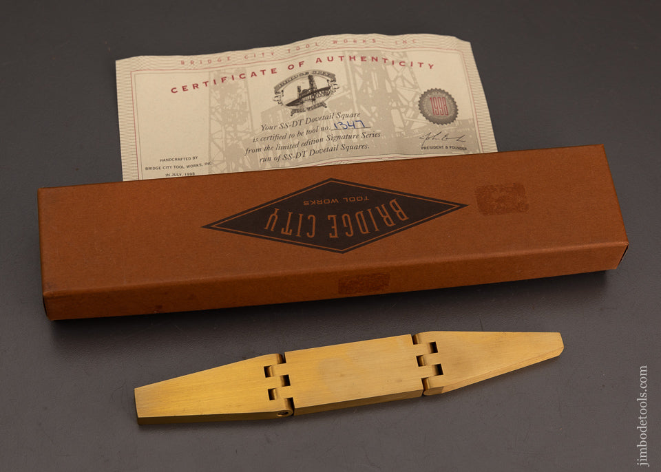 BRIDGE CITY TOOL WORKS SS-DT Dovetail Saddle Square Rosewood in Box - 103547