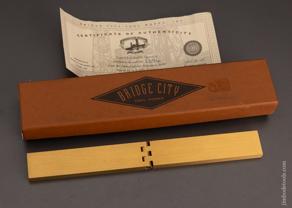 BRIDGE CITY TOOL WORKS SS-4 Saddle Square Mint in Box - 103550