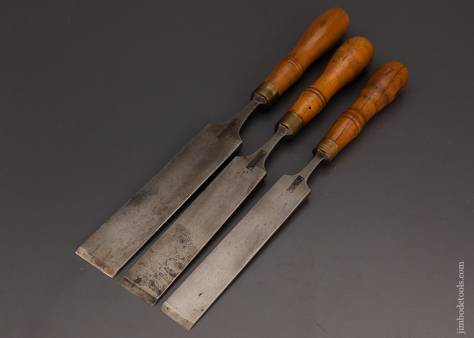3 Fabulous BUCK BROS. Long, Thin Paring Chisels - 103569