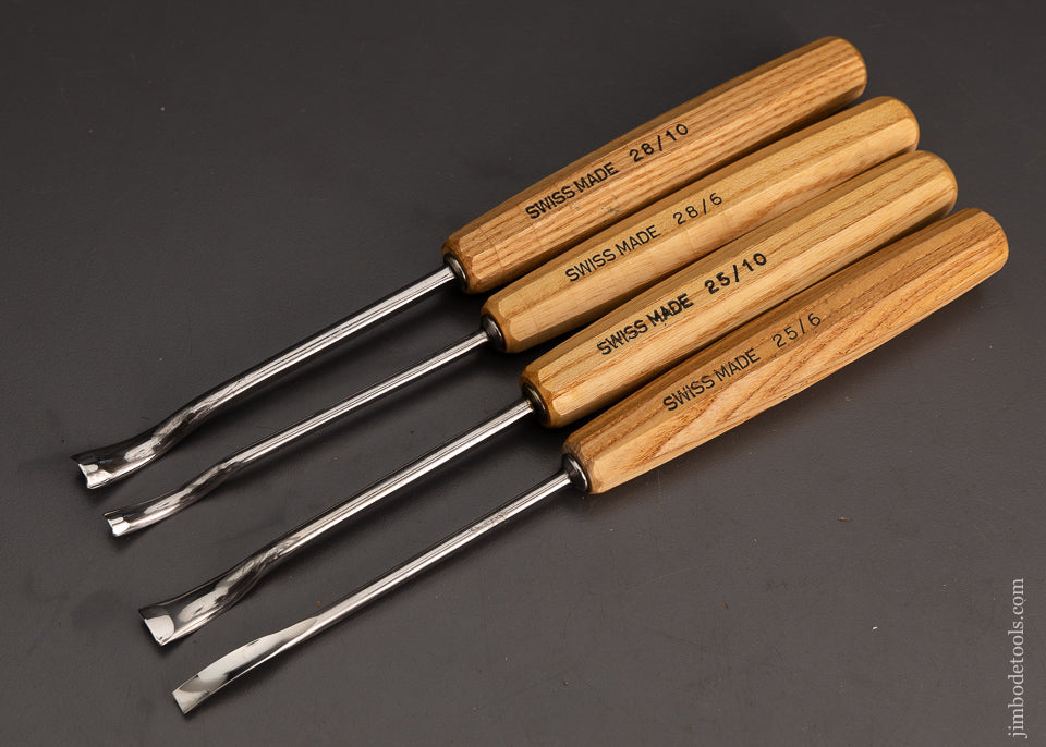 Set of 4 SWISS MADE Gouges - 103607