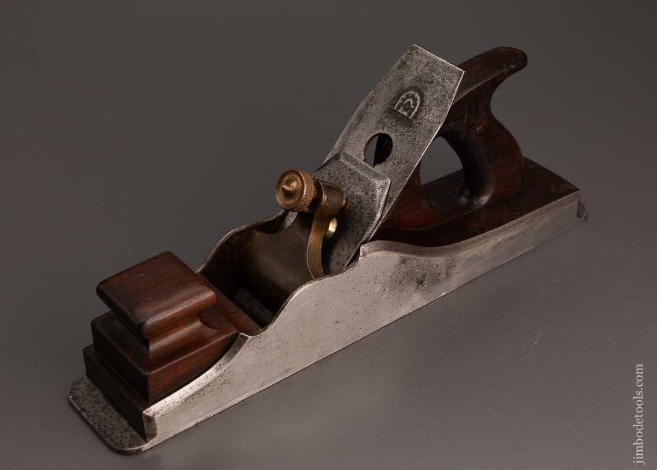 Fine MATHIESON 14 1/2 Inch Panel Plane Dovetailed Steel with Rosewood Infill - 103629