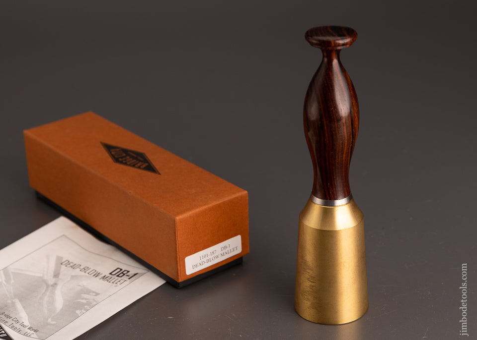 Rare BRIDGE CITY TOOL WORKS No. DB-1 Dead Blow Mallet Mint in Box - 103649