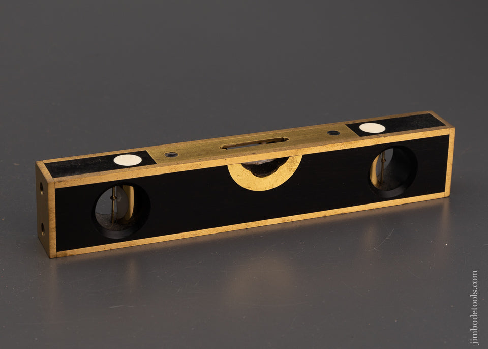Solid Ebony STRATTON BROS. Level by BARRY WEAVER 8 Inch Mint - 103672