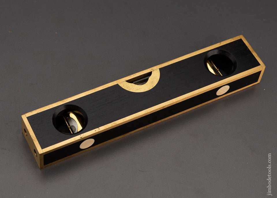 Solid Ebony STRATTON BROS. Level by BARRY WEAVER 8 Inch Mint - 103672