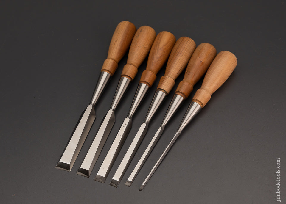Near Mint Set of 6 LIE NIELSEN Bench Chisels - 103680