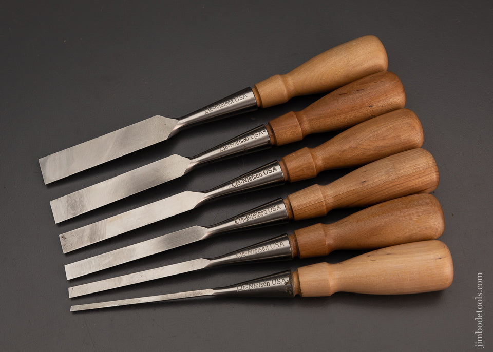 Near Mint Set of 6 LIE NIELSEN Bench Chisels - 103680