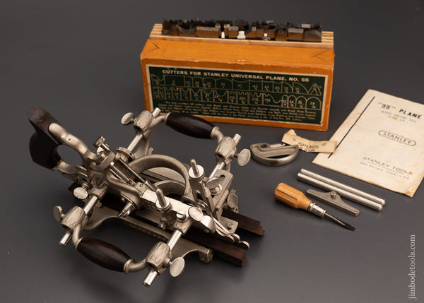 Mint Unused 100% Complete STANLEY No. 55 Combination Plane - 103685