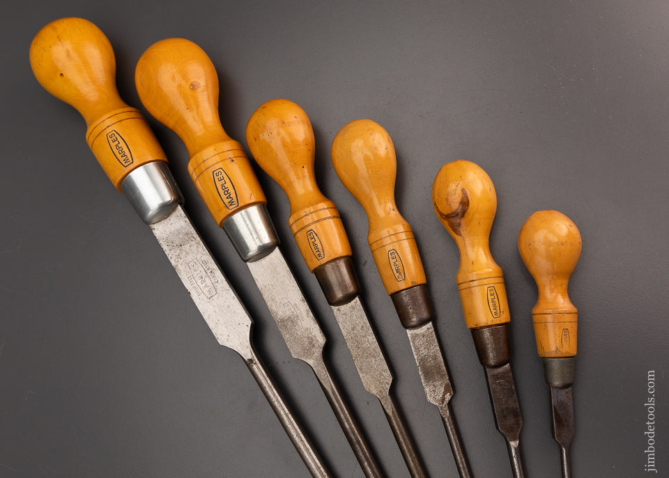 Stunning Boxwood Set of MARPLES Cabinet Maker’s Screwdrivers - 103688