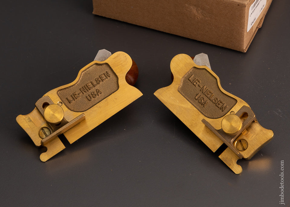 DISCONTINUED Pair LIE NIELSEN L-N 98/99 Side Rabbet Planes in Box - 103707